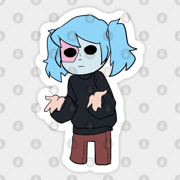 Sally Face Sticker by WiliamGlowing